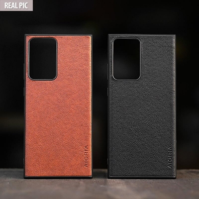 Samsung Galaxy Note 20 Ultra - AIORIA Leather Texture Hybrid Case