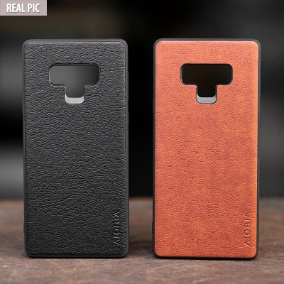 Samsung Galaxy Note 9 - AIORIA Leather Texture Hybrid Case