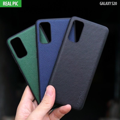 Samsung Galaxy S20 - AIORIA Canvas Texture Hybrid Case