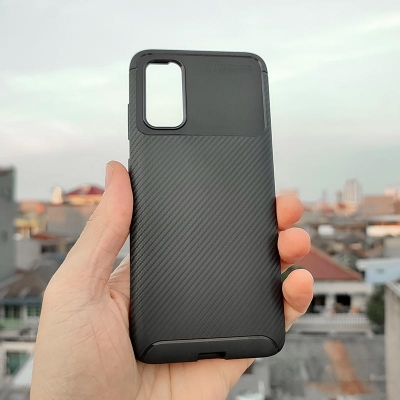 Samsung Galaxy S20 - AUTOFOCUS Carbon Fiber Soft Case