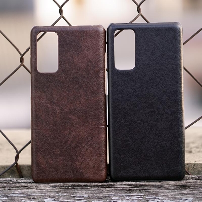 Samsung Galaxy S20 FE - Leather Covered Hard Case