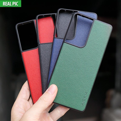 Samsung Galaxy S21 Ultra - AIORIA Canvas Texture Hybrid Case