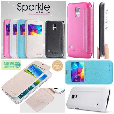 ^ Samsung Galaxy S5 Mini G800H / S5 Mini Duos G800 - Nillkin Sparkle Series Leather Case