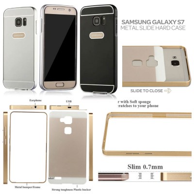 ^NR Samsung Galaxy S7 Flat - Metal Slide Hard Case
