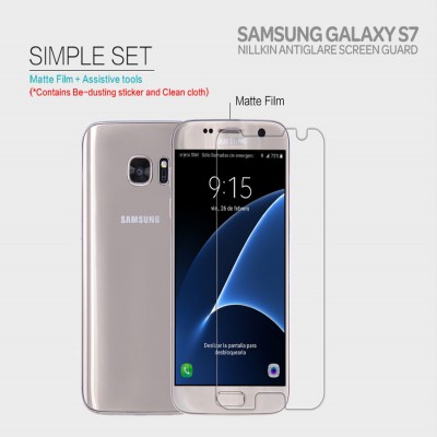 ^ Samsung Galaxy S7 Flat - Nillkin Antiglare Screen Guard }