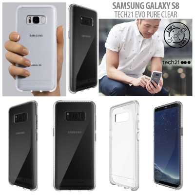[HRX] Samsung Galaxy S8 - Original Tech21 Evo Pure Clear Hard Case