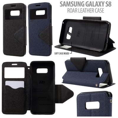 ^ Samsung Galaxy S8 - Roar Window Leather Case