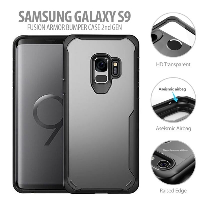 ^ Samsung Galaxy S9 - Fusion Armor Bumper Case 2nd Gen