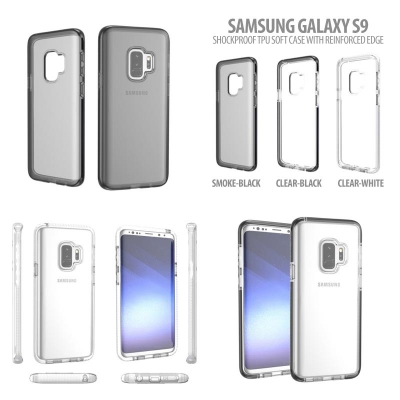 ^ Samsung Galaxy S9 - Shockproof TPU Soft Case with Reinforced Edge }