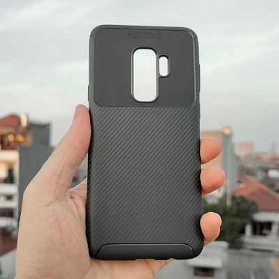 Samsung Galaxy S9 Plus - AUTOFOCUS Carbon Fiber Soft Case