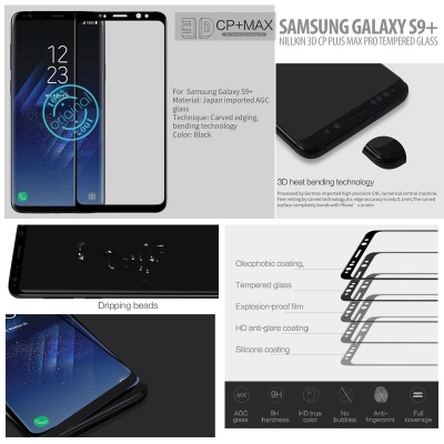 ^ Samsung Galaxy S9 Plus - Nillkin 3D CP Plus Max Pro Tempered Glass }