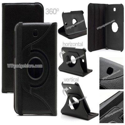 Samsung Galaxy Tab 3 7.0 P3200 - Rotary Leather Case }