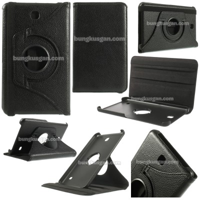 Samsung Galaxy Tab 4 7.0 T230 - 360 Degree Rotary Leather Case }