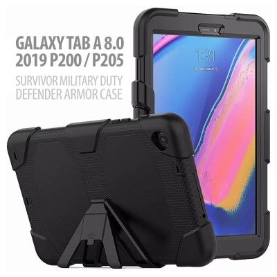 Samsung Galaxy Tab A 8.0 2019 P200 P205 - Survivor Military Duty Defender Armor Case