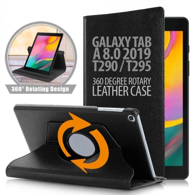 ^ Samsung Galaxy Tab A 8.0 2019 T290 T295 - 360 Degree Rotary Leather Case