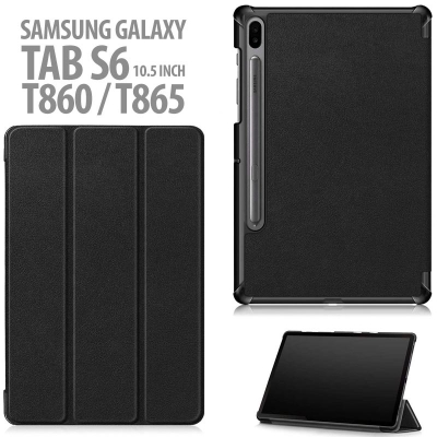 Samsung Galaxy Tab S6 10.5 Inch T865 - Smart Cover Flip Leather Case