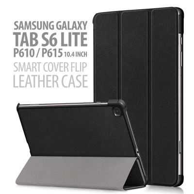 Samsung Galaxy Tab S6 Lite 10.4 Inch P615 - Smart Cover Flip Leather Case