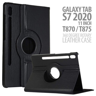 Samsung Galaxy Tab S7 2020 11 Inch T875 - 360 Degree Rotary Leather Case