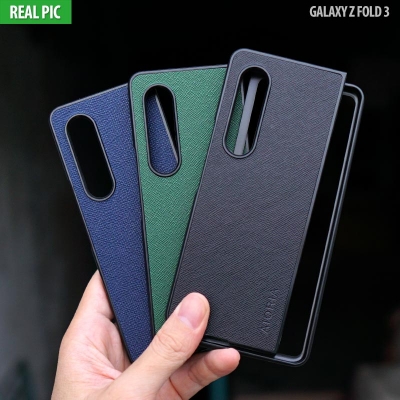 Samsung Galaxy Z Fold 3 - AIORIA Canvas Texture Hybrid Case