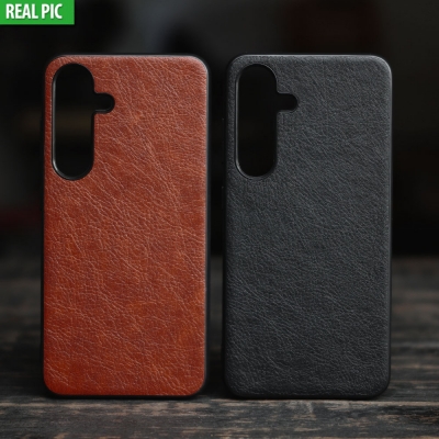 Samsung Galaxy S24 - AIORIA Leather Texture Hybrid Case