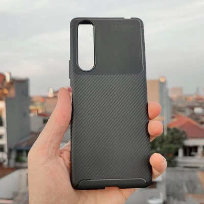 Sony Xperia 1 II - AUTOFOCUS Carbon Fiber Soft Case