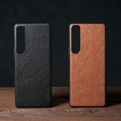 Sony Xperia 1 iv - AIORIA Leather Texture Hybrid Case