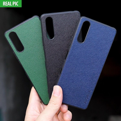Sony Xperia 10 iii - AIORIA Canvas Texture Hybrid Case