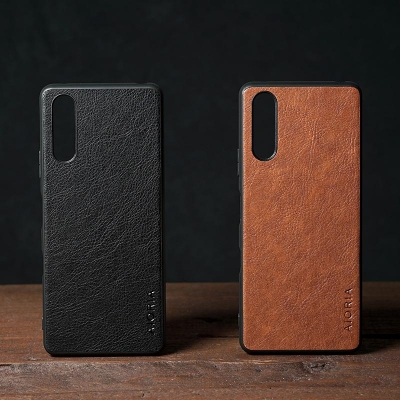Sony Xperia 10 iii - AIORIA Leather Texture Hybrid Case