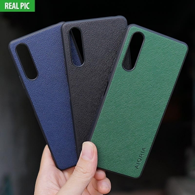Sony Xperia 10 iv - AIORIA Canvas Texture Hybrid Case