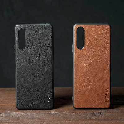 Sony Xperia 10 iv - AIORIA Leather Texture Hybrid Case
