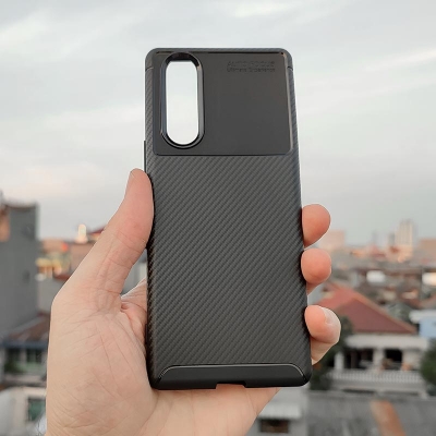 Sony Xperia 5 - XZ5 - AUTOFOCUS Carbon Fiber Soft Case