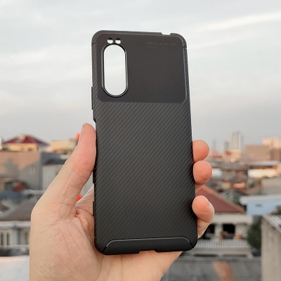 Sony Xperia 5 II - AUTOFOCUS Carbon Fiber Soft Case