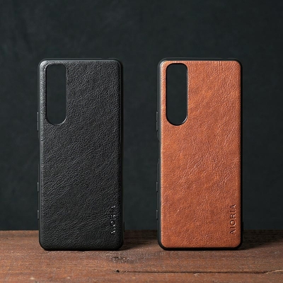 Sony Xperia 5 iii - AIORIA Leather Texture Hybrid Case