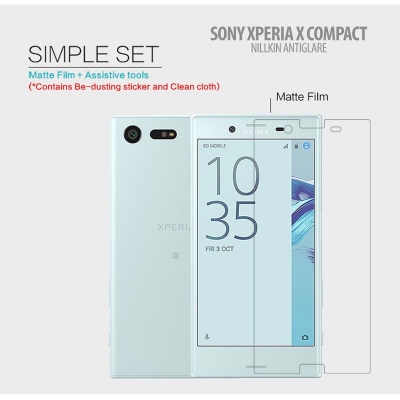 ^ Sony Xperia X Compact - Nillkin Antiglare Screen Guard }