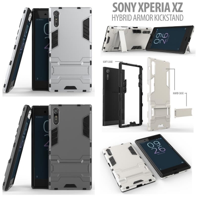 ^ Sony Xperia XZ Dual / Xperia XZ / XZs - Hybrid Armor Kickstand }