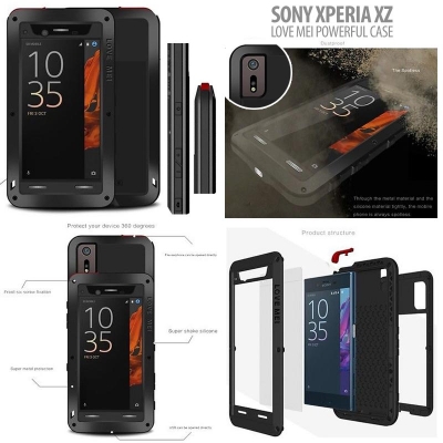 ^ Sony Xperia XZ Dual / Xperia XZ / XZs - Love Mei Powerful Case }