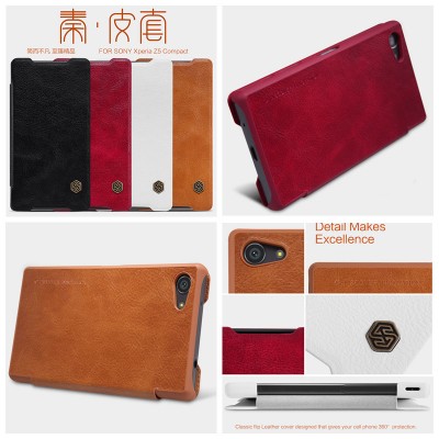 ^ Sony Xperia Z5 Compact E5803  - Nillkin Qin Leather Case