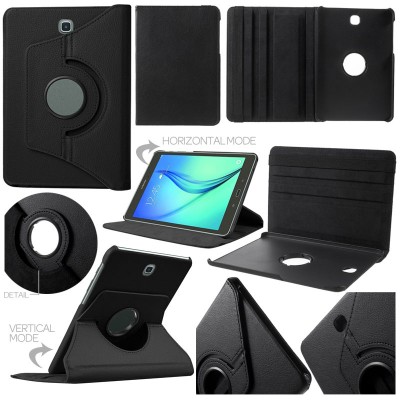 ^ Samsung Galaxy Tab S2 8.0 T715 - 360 Degree Rotary Leather Case }