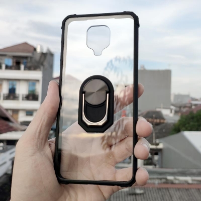 Xiaomi Redmi Note 9 Pro - 9S - 9 Pro Max - Poco M2 Pro - Shockproof Fusion Armor Hybrid Case with Ring