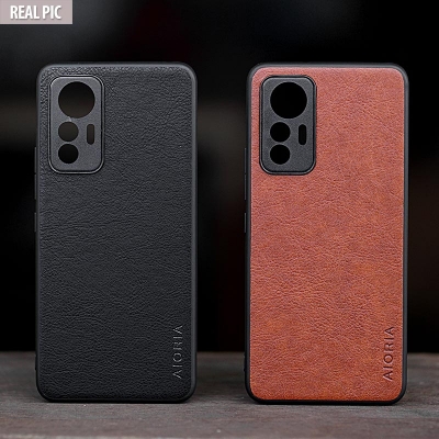 Xiaomi 12 Lite - AIORIA Leather Texture Hybrid Case