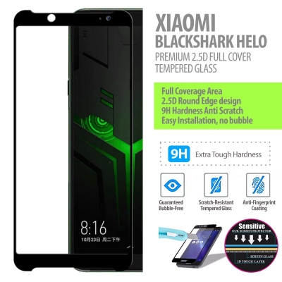 ^ Xiaomi Black Shark Helo - Premium 2.5D Full Cover Tempered Glass