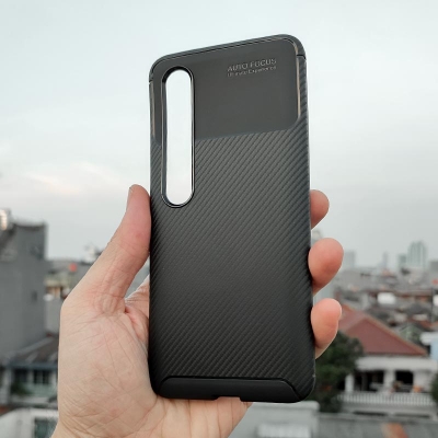 Xiaomi Mi 10 - Mi 10 Pro - AUTOFOCUS Carbon Fiber Soft Case