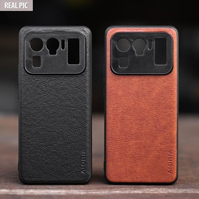 Xiaomi Mi 11 Ultra - AIORIA Leather Texture Hybrid Case