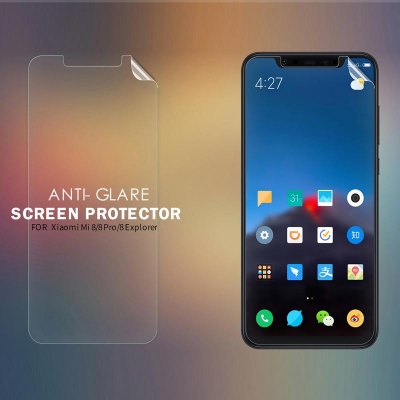 ^ Xiaomi Mi 8 / Mi8 - Mi 8 Explorer / Mi8 Explorer - Mi 8 Pro / Mi8 Pro - Nillkin Antiglare Screen Guard