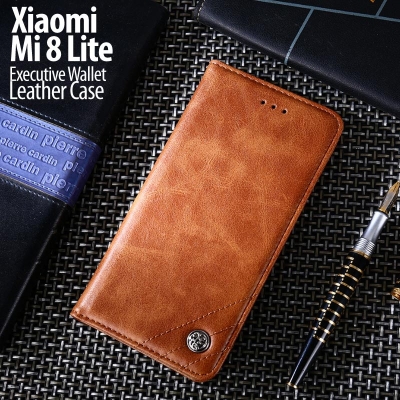 ^ Xiaomi Mi 8 Lite / Mi8 Lite - Executive Wallet Leather Case