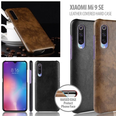 ^ Xiaomi Mi 9 SE - Mi9 SE - Leather Covered Hard Case