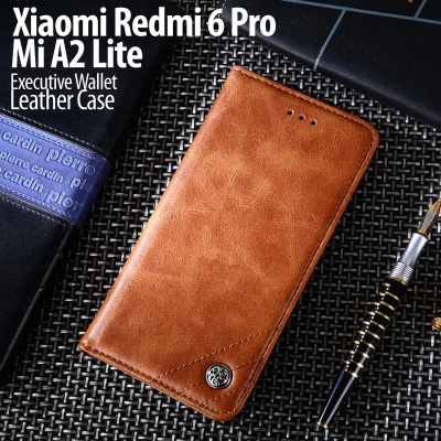 ^ Xiaomi Mi A2 Lite / Redmi 6 Pro - Executive Wallet Leather Case