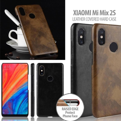 ^ Xiaomi Mi Mix 2S - Leather Covered Hard Case