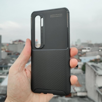 Xiaomi Mi Note 10 - 10 Pro - CC9 Pro - AUTOFOCUS Carbon Fiber Soft Case