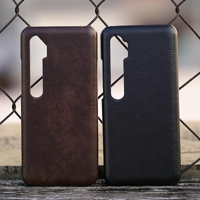 Xiaomi Mi Note 10 - 10 Pro - CC9 Pro - Leather Covered Hard Case